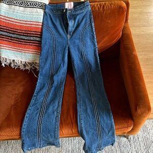 ROLLERGIRL FLARES / BLUE CLUE WASH